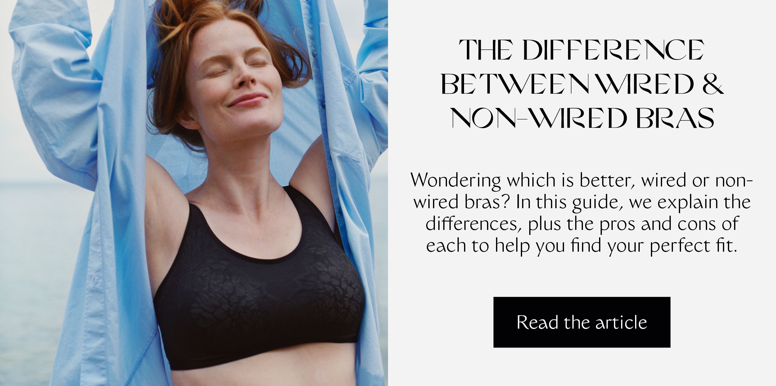 THE DIFFERENCE BETWEEN WIRED & NON-WIRED BRAS